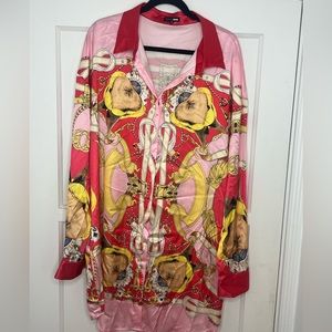 #12 ✨Fashion Nova Satin T- Shirt Dress